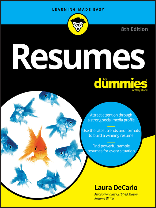 Title details for Resumes For Dummies by Laura DeCarlo - Wait list
